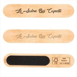 JH85023 Bamboo Nail File With Custom Imprint